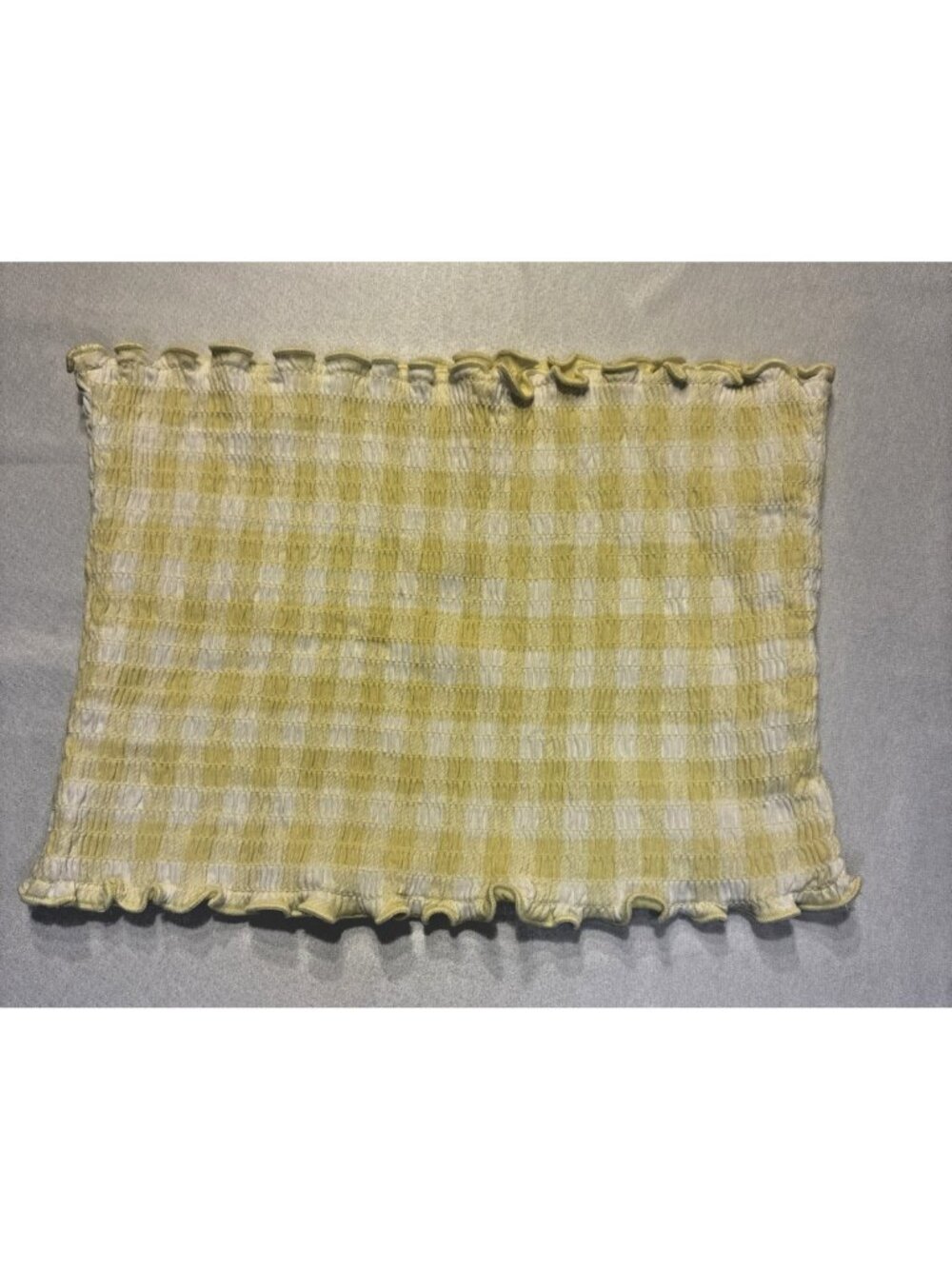 Yellow and White Reversible Hollister Tube Top Size S